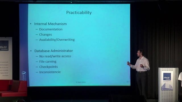 Peter Kieseberg: Directions in Database Forensics (english) смотреть онлайн