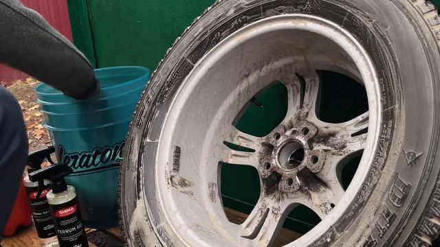 ПОДГОТОВКА КОЛЁС К СЕЗОНУ. НАНЕСЕНИЕ DODO JUICE WHEELER SEALER смотреть онлайн