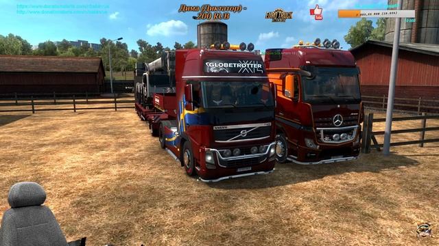 ETS2 1.36 мультиплеер стрим с друзьями дорога ДД смотреть онлайн
