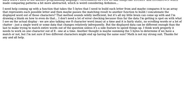 Arduino: Best strategy to parse 5 byte arrays to find a pattern смотреть онлайн