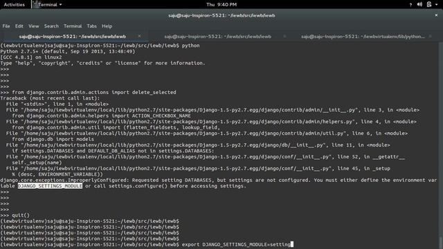 django.core.exceptions.ImproperlyConfigured: Requested setting DATABASES смотреть онлайн