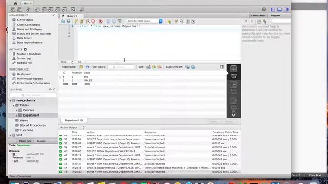 MySQL basics with MySQL Workbench смотреть онлайн