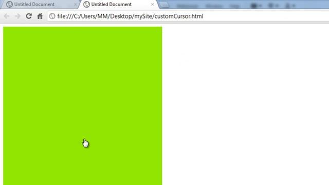 Dreamweaver Tutorial: Creating Custom Cursors For Your Html Document Using Cursor Property