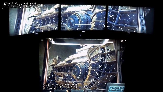 Bulletstorm Resolution Comparison 3 monitor vs 1 monitor. смотреть онлайн