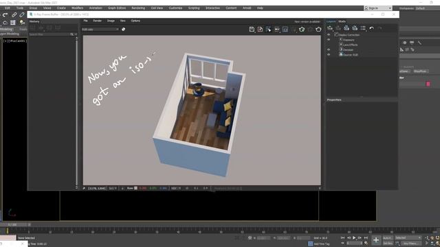 Isometric and Elevation Render in 3DS Max with Vray. смотреть онлайн