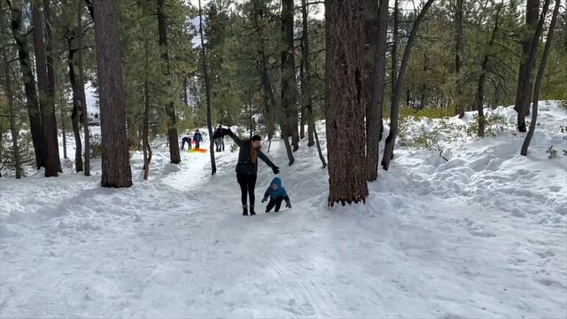 Big Bear 2021 | awesome Snow sliding for kids and adult смотреть онлайн