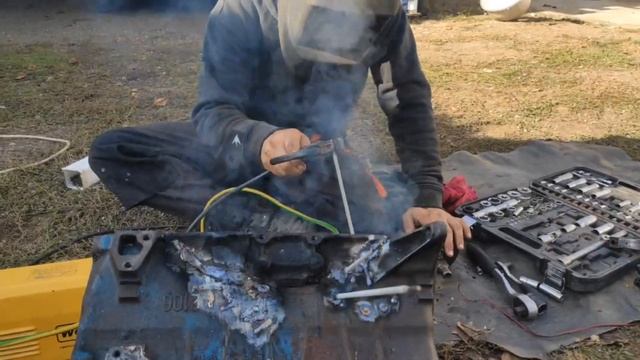 РЕМОНТ БЛОКА ЦИЛИНДРОВ 2106. Своими руками. Обрыв шатуна. смотреть онлайн