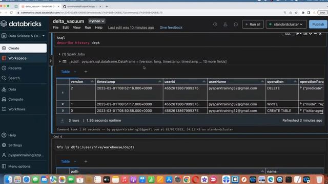 delta lake tutorial 6 : What is Delta Lake Vacuum #deltalake #vacuum #databricks #delta #sql смотреть онлайн