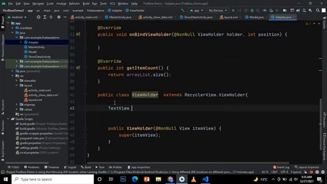 Firebase Data to RecyclerView|How to Retrieve Firebase data into RecyclerView|Realtime DB| 2022|P- смотреть онлайн