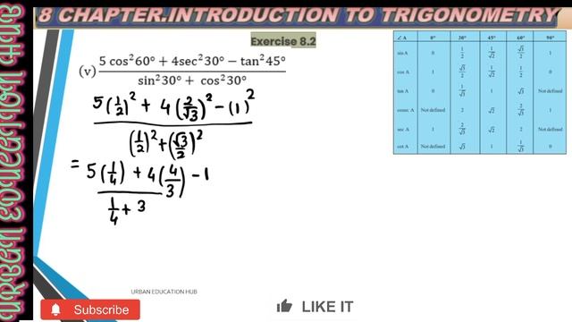 10 class CBSE NCERT maths solutions 8 Introduction to Trigonometry excercise 8.2 Q-1( V ) angles смотреть онлайн