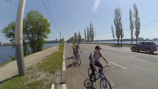 1 часть "Велопробег Победы". Покатушка по Воронежу. ВелоЛиски смотреть онлайн