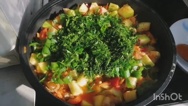 Овощное рагу с куриным филе Все краски лета, всего 57 кк на 100 гр, стройнеем вкусно! смотреть онлайн