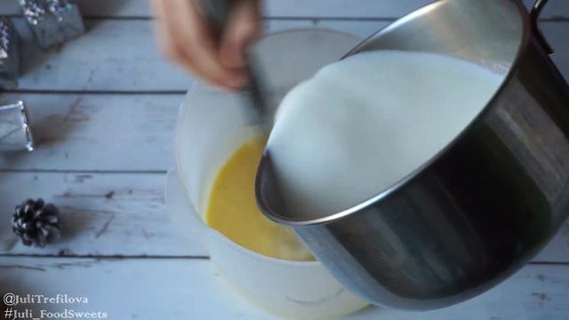 БРАУНИ С ЗАВАРНЫМ КРЕМОМ | #ChocolateBrownie with custard | #Juli_FoodSweets смотреть онлайн