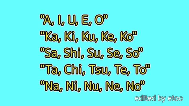 Heiakim - A, I, U, E ,O (loop Version) Lyrics Video