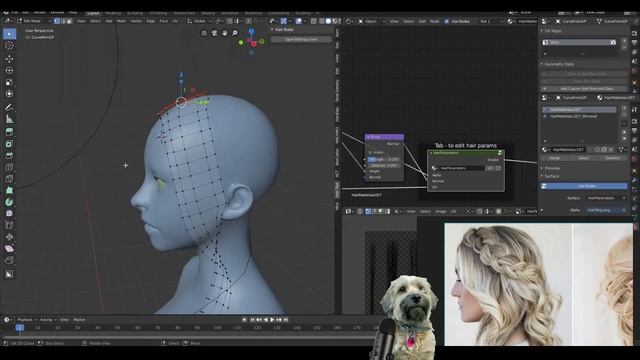 Hair Tools и Keen Tool в Blender 2.8