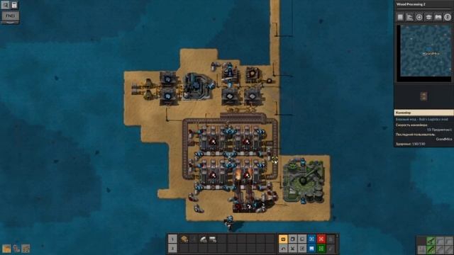 Factorio - Seablock - 002 - Делаем зелёную жижу и электростанцию!!! смотреть онлайн