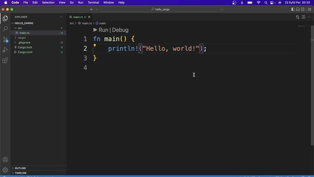 Rust Programming Tutorial #3 - basic cargo commands | Hello, cargo! смотреть онлайн