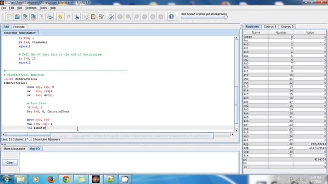 MIPS Tutorial 34 Recursive Factorial Program смотреть онлайн