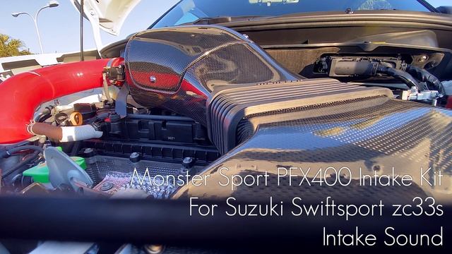 Suzuki Swift sport zc33s Monster Sports PFX400 Intake Kit Intake Sound 4k смотреть онлайн