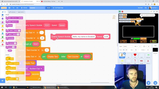 Make an Undertale Battle in Scratch (PART 23: Speech Bubbles) смотреть онлайн