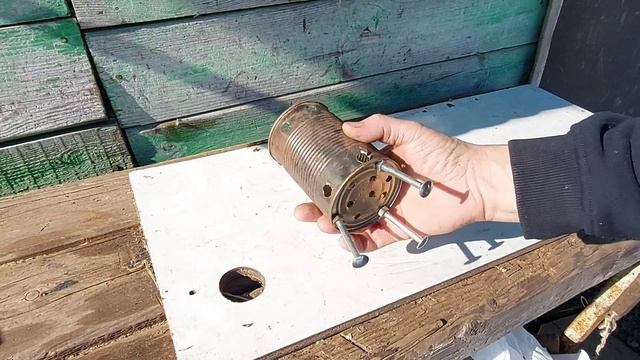 Как же раньше я её не сделал. Теперь готовлю на природе. Сделал из консервной банки печь. смотреть онлайн