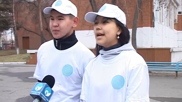 Флеш моб к Дню Первого Президента РК 30 ноября 2013 года ТК Казахстан Павлодар смотреть онлайн