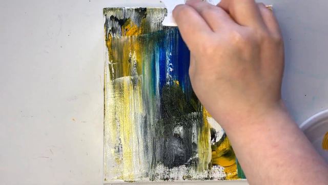 Scraping Technique; Easy Abstract Art Tutorial / Gerhard Richter Style смотреть онлайн