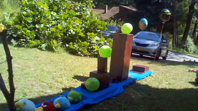 Real Life Angry Birds Birthday Party - Kaiden & Tyler's Birthday смотреть онлайн