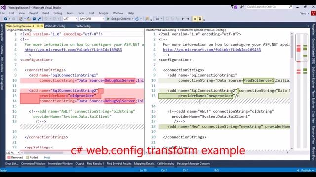 c# web.config transform. смотреть онлайн