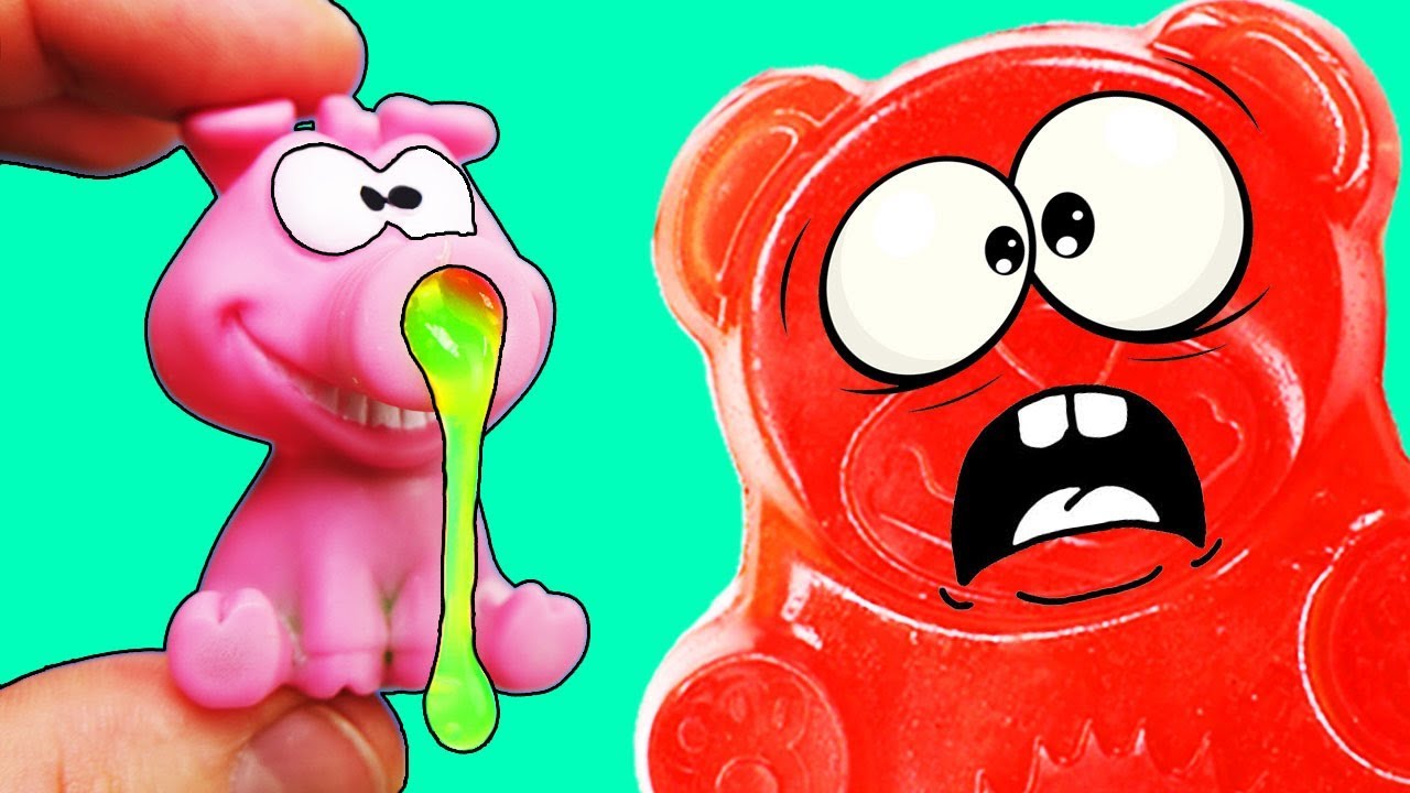 ЧЕЛЛЕНДЖ СОПЛИВЫЙ СВИН И ЖЕЛЕЙНЫЙ МЕДВЕДЬ ВАЛЕРА | ЧТО ПОДАРИТЬ МЕДВЕДЮ ВАЛЕРЕ