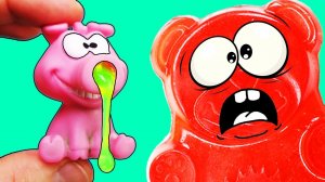 ЧЕЛЛЕНДЖ СОПЛИВЫЙ СВИН И ЖЕЛЕЙНЫЙ МЕДВЕДЬ ВАЛЕРА | ЧТО ПОДАРИТЬ МЕДВЕДЮ ВАЛЕРЕ