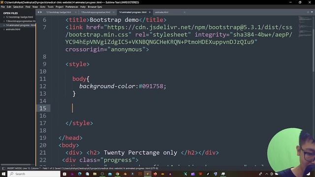 Bootstrap Animated Progress Bar смотреть онлайн