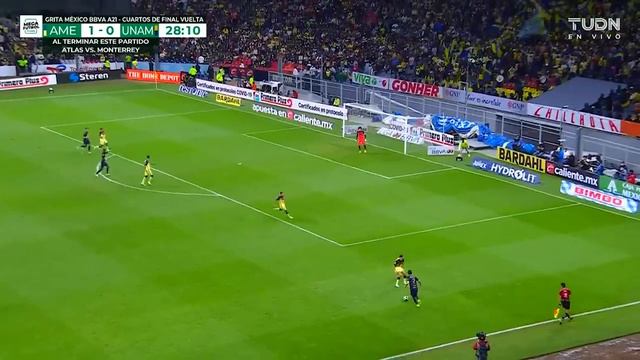 Resumen y goles | América 1-3 Pumas | Grita México BBVA AP2021 4tos Vuelta | TUDN смотреть онлайн