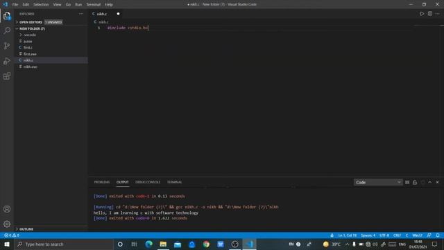 #PROGRAMMING #SOFTWARE #CODING #VISUALSTUDIOCODE #C #PYTHON PROGRAMMING | FIRST C LANGUAGE PROGRAM смотреть онлайн