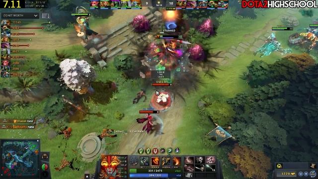 Miracle- Dota 2 [Phantom Lancer] VS Cancer Huskar + Oracle | Hard Game смотреть онлайн