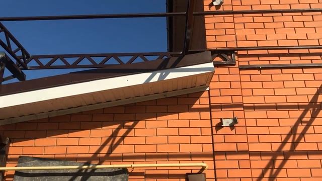 Навес из поликарбоната №31 своими руками смотреть онлайн