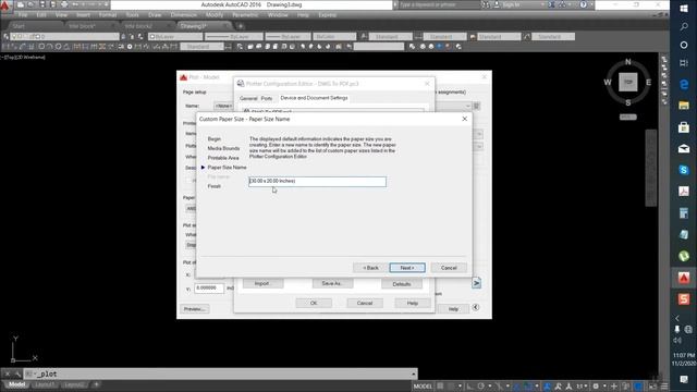 AUTOCAD - HOW TO CREATE CUSTOMIZE 20 X 30 INCHES PAPER SIZE PDF смотреть онлайн