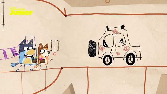 ? Bazgrołowa ucieczka | Blue | Disney Junior Polska смотреть онлайн
