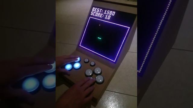64x64 RGB Led Matrix game console (Tetris, Snake, Tron) смотреть онлайн