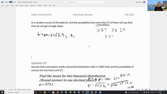Math 119 Final Review Part1 смотреть онлайн