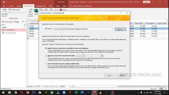 How to Import Data from Excel to Access in Tamil смотреть онлайн