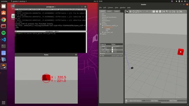 Turtlebot3 simulation in ROS gazebo, Object following, OpenCV, python without LIDAR смотреть онлайн