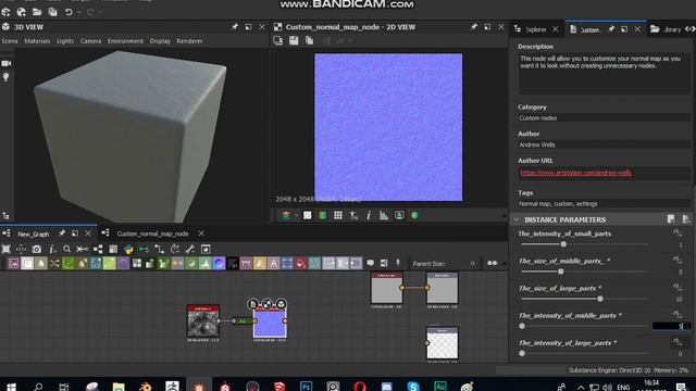 Custom normal map node for Substance designer смотреть онлайн