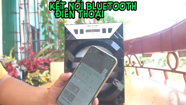 loa bluetooth sách tay ms275 tặng kèm micro có dây смотреть онлайн