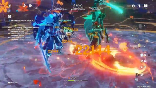 Hutao C0 X Ganyu C1-Genshin Impact 3.4-12 Floor-9 Stars смотреть онлайн