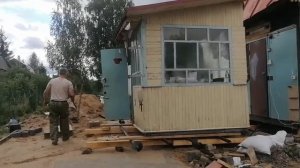 Как передвинуть веранду одному, - 2,5х2,5 м.