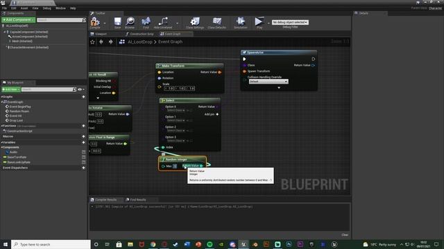 Random Loot Drops When Enemy Dies - Unreal Engine Tutorial смотреть онлайн
