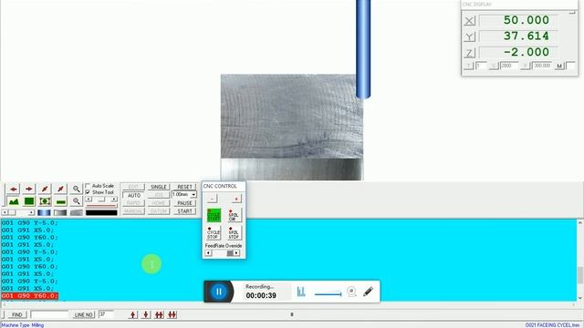 CNC MILLING SIMULATIONS for Faceing Mill смотреть онлайн