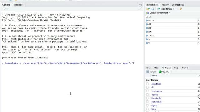 R: Import / Export CSV File смотреть онлайн