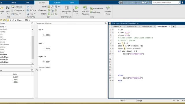Fixed point iteration method using MATLAB смотреть онлайн